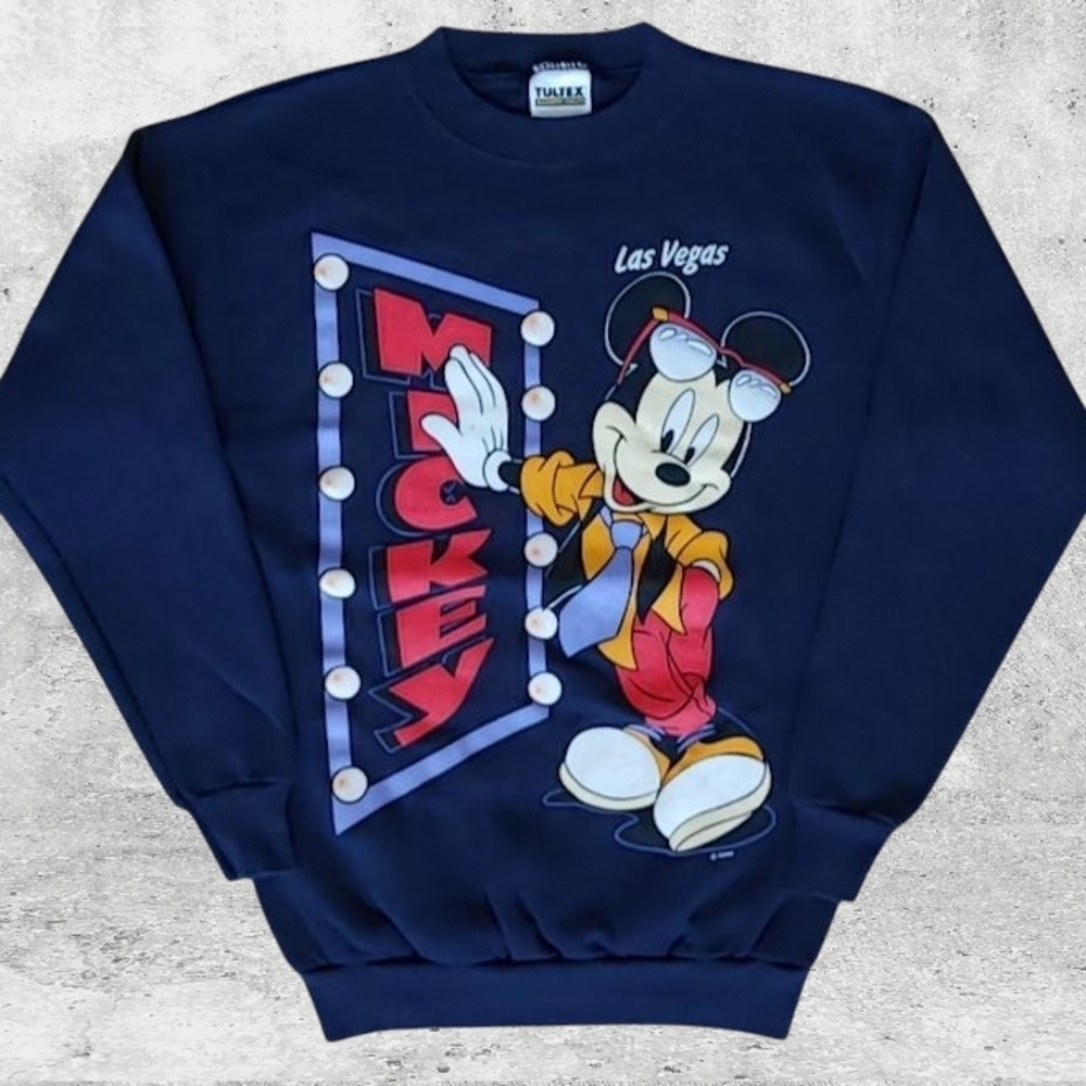 VTG 1990s Disney Mickey Mouse Las Vegas Sweatshirt Size (S)